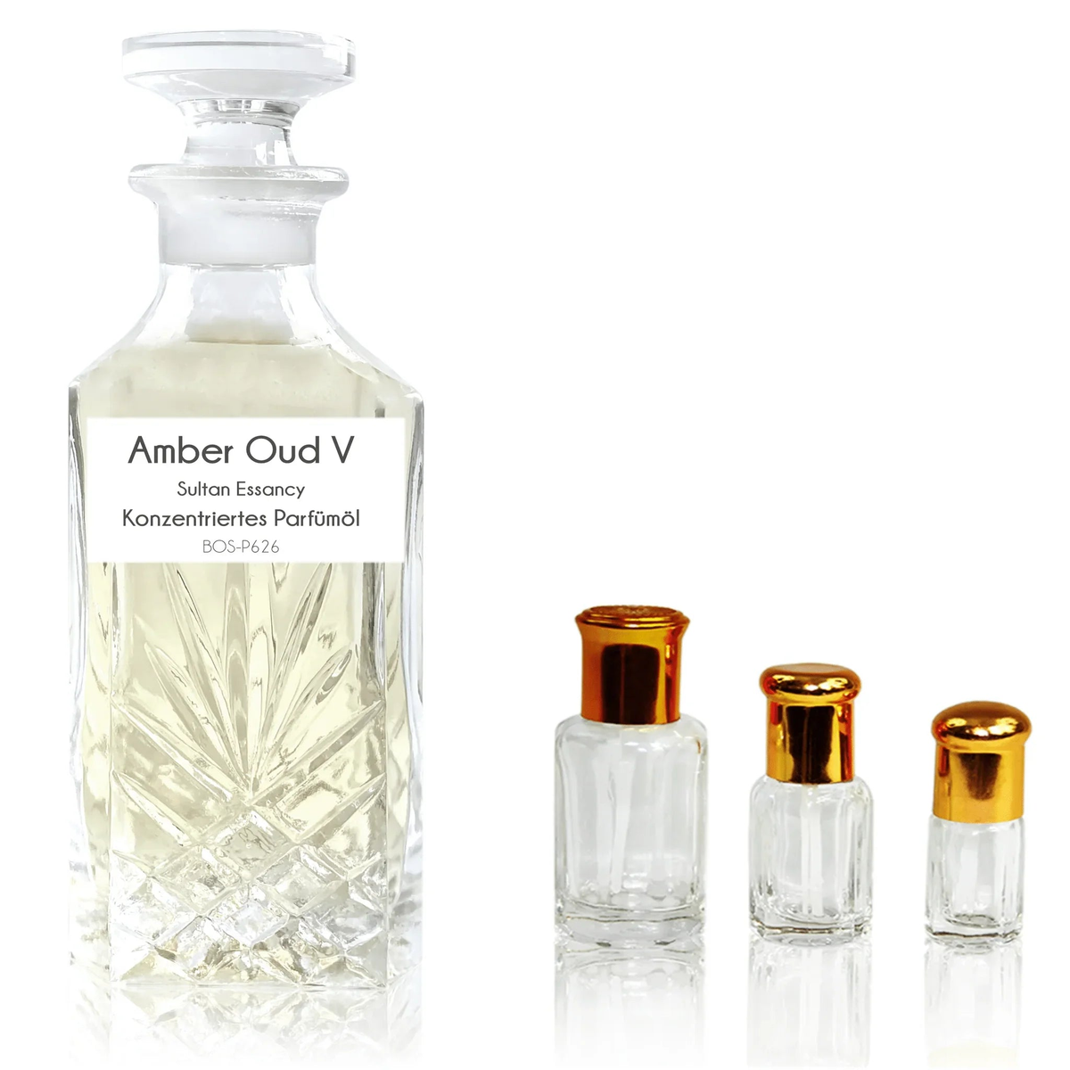 Amber Oud V perfume oil with green notes and bergamot