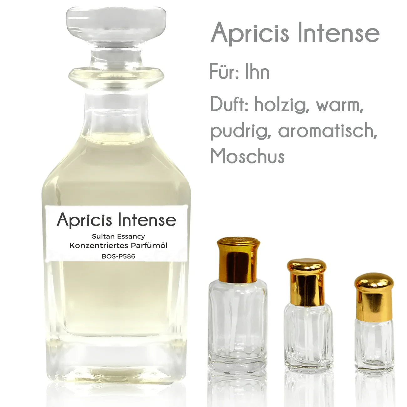 Apricis Intense perfume oil for men with cedar and vetiver