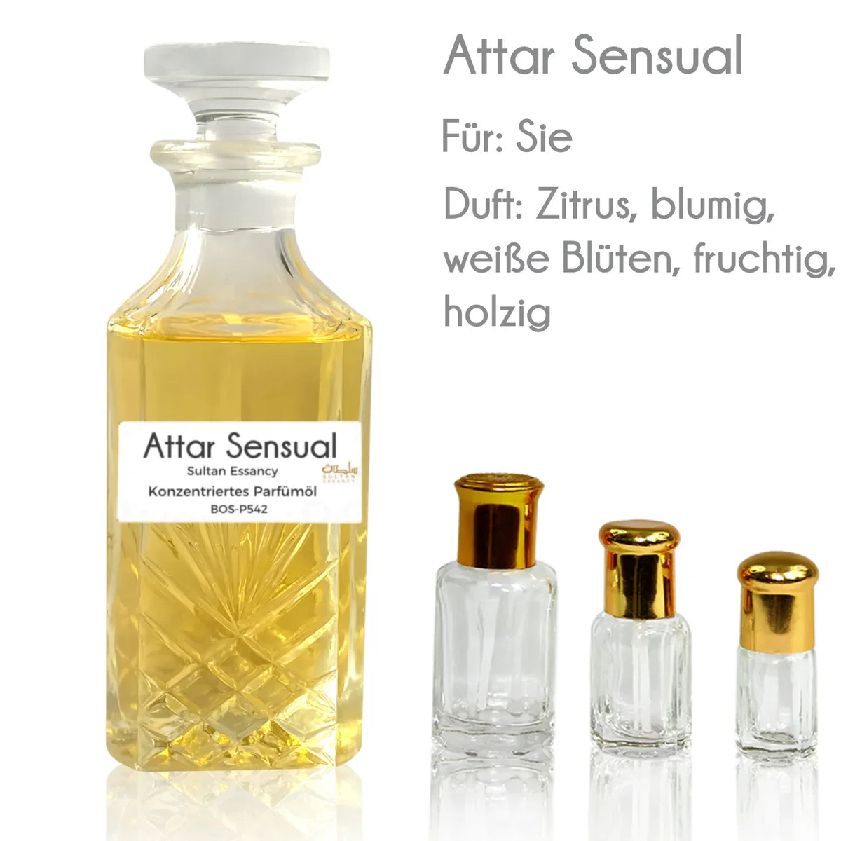 Parfümöl Attar Sensual - Parfüm ohne Alkohol Oriental-Style | Oriental-Style