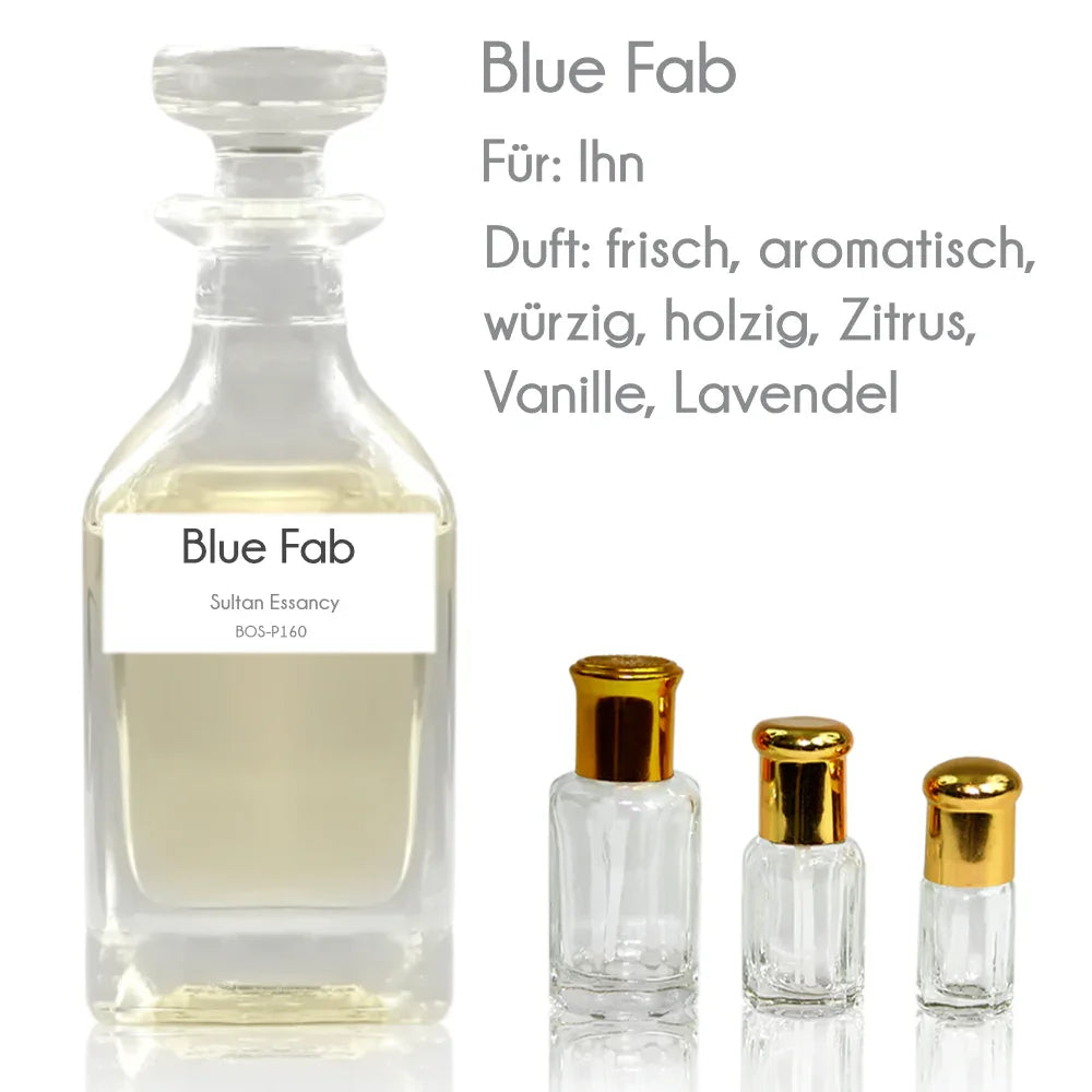 Parfümöl Blue Fab - Attar Parfüm ohne Alkohol Sultan Essancy | Oriental-Style