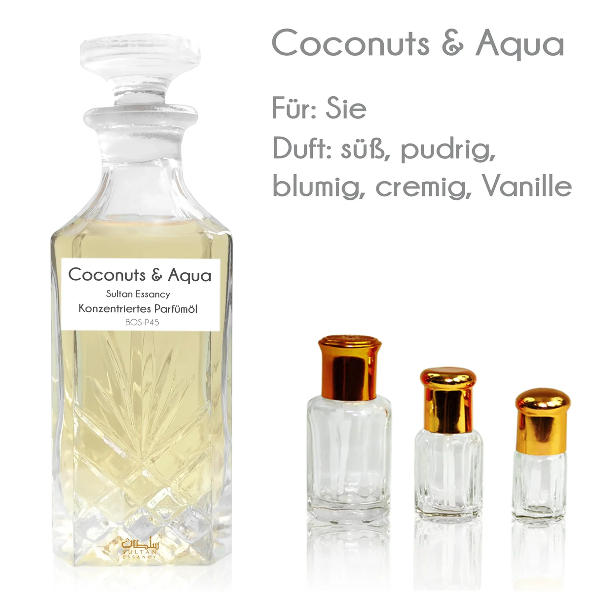 Coconuts & Aqua perfume oil with cashmeran and vanilla
