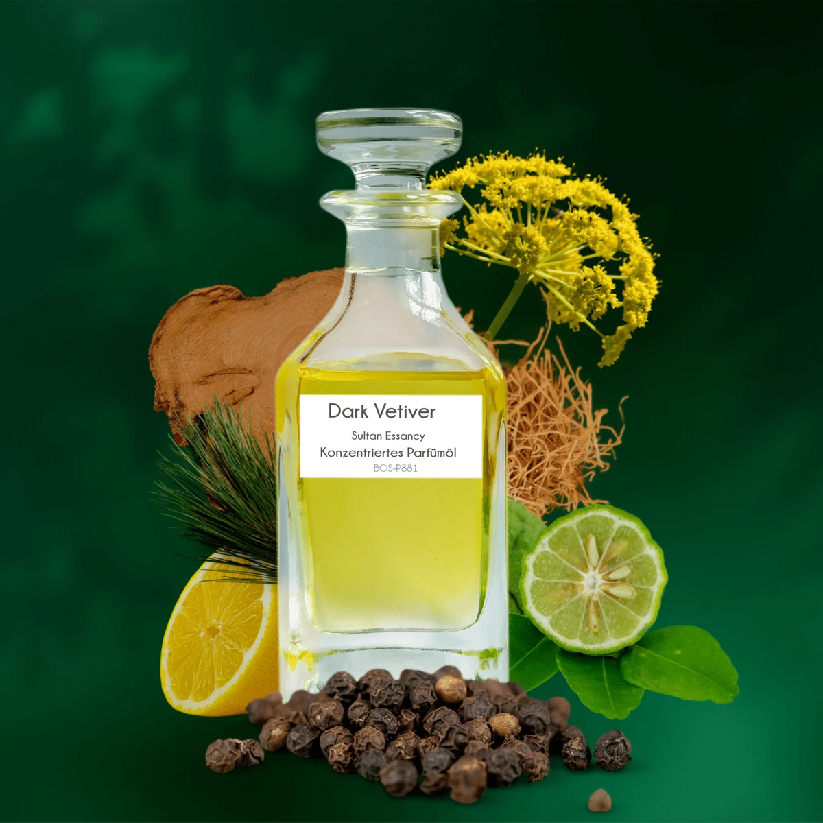 Parfümöl Dark Vetiver - Parfüm ohne Alkohol Sultan Essancy | Oriental-Style