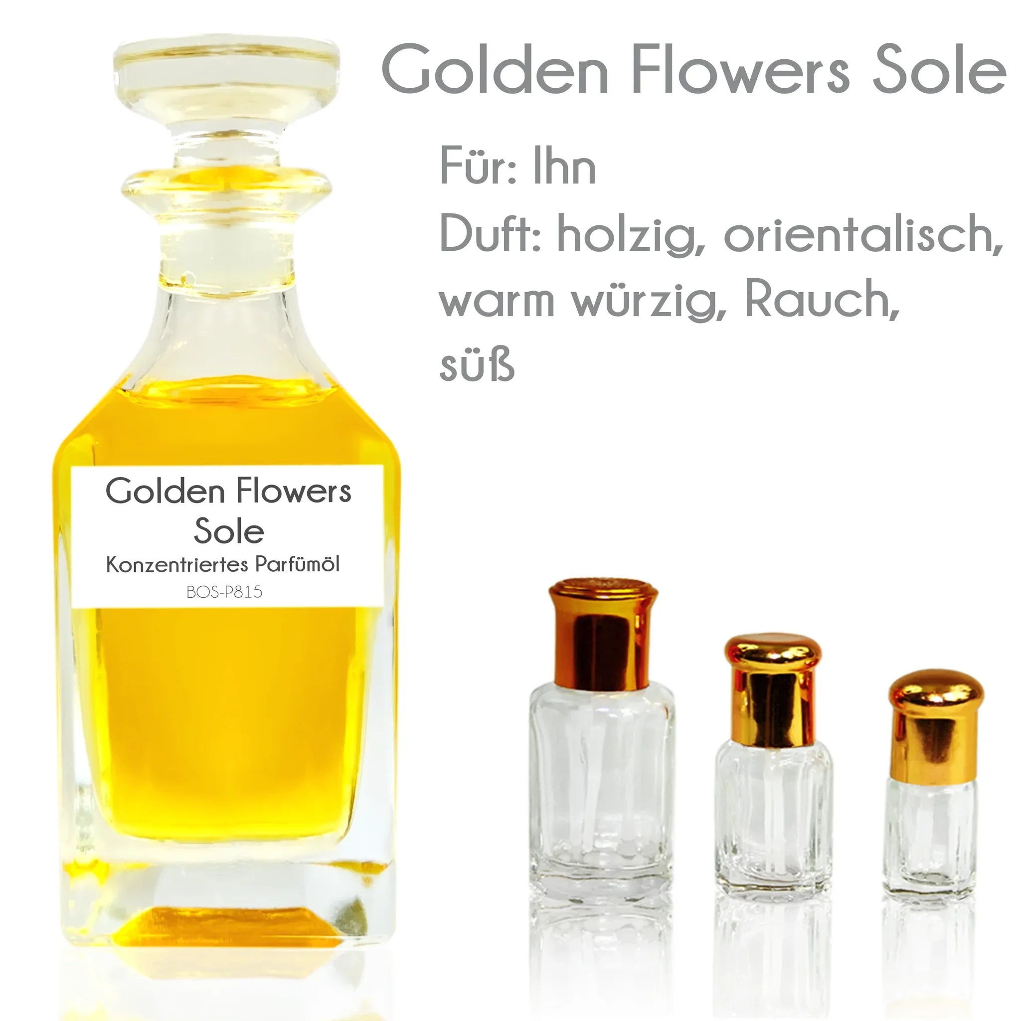 Parfümöl Golden Flowers Sole - Parfüm ohne Alkohol Sultan Essancy | Oriental-Style