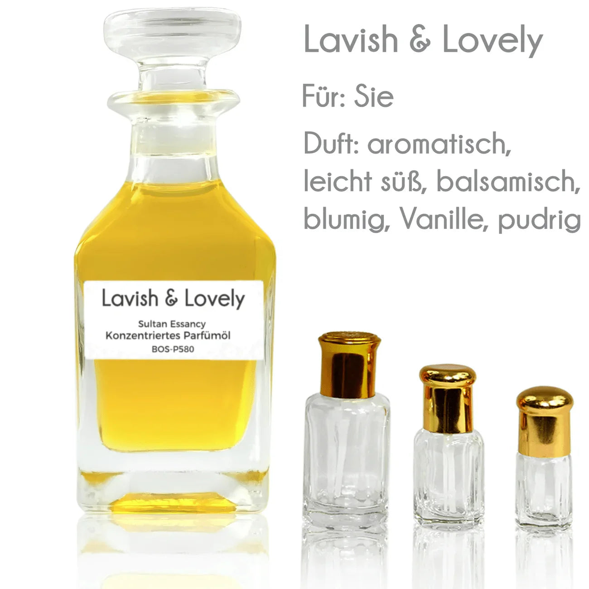 Parfümöl Lavish & Lovely - Attar Parfüm ohne Alkohol Sultan Essancy | Oriental-Style