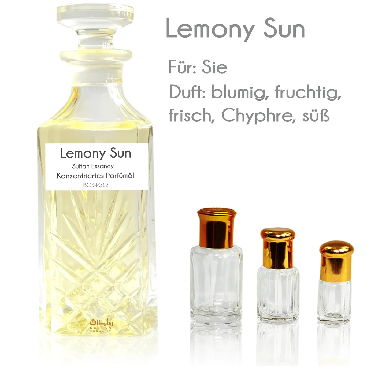 Parfümöl Lemony Sun - Parfüm ohne Alkohol Sultan Essancy | Oriental-Style