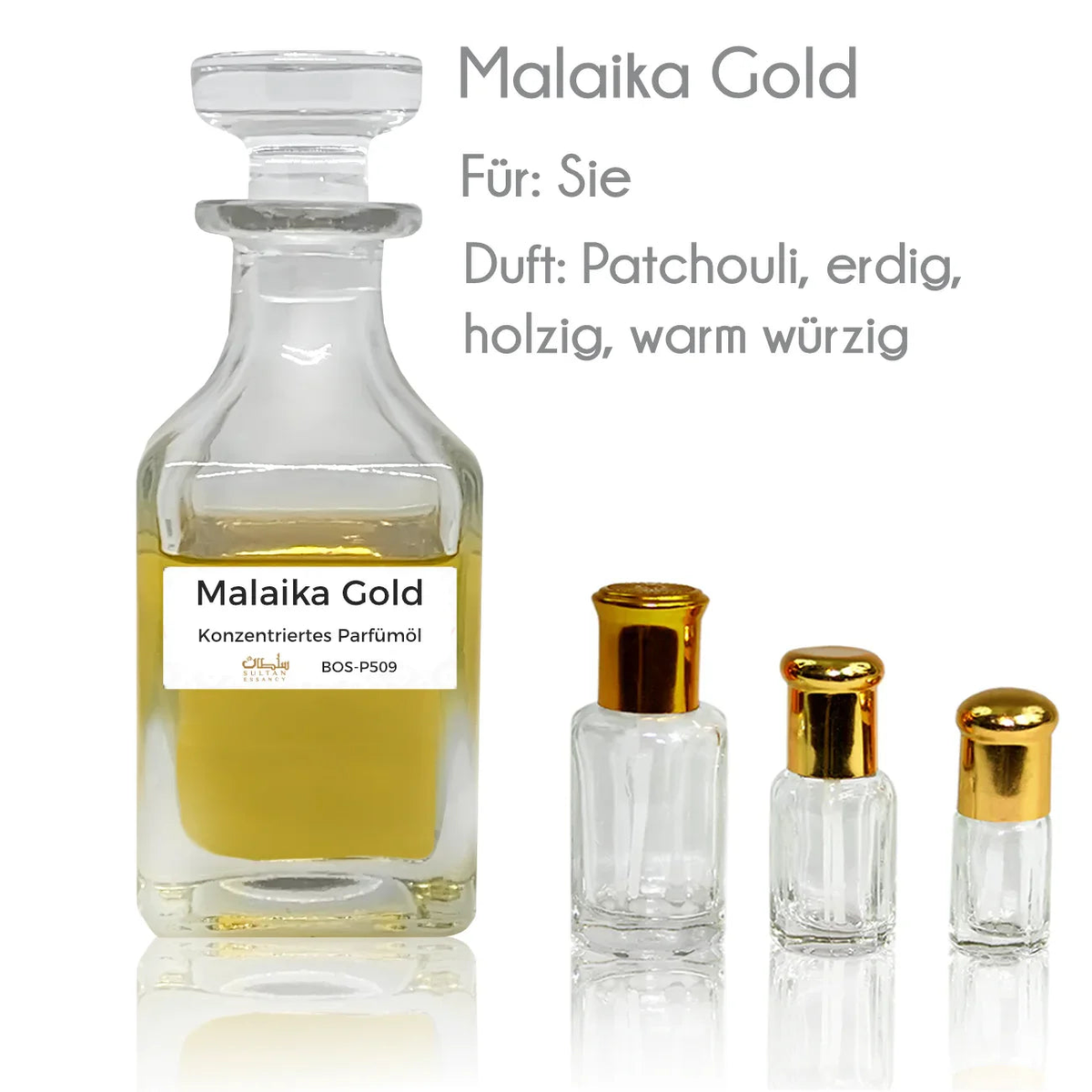 Parfümöl Malaika Gold - Parfüm ohne Alkohol Sultan Essancy | Oriental-Style