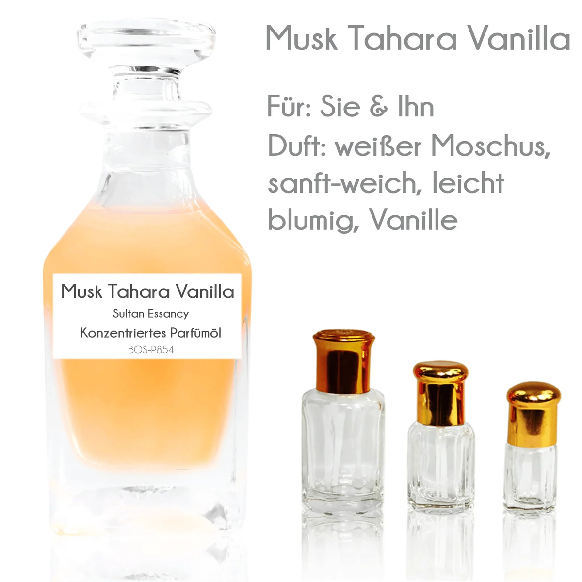 Parfümöl Musk Al Tahara Vanilla - Parfüm ohne Alkohol Sultan Essancy | Oriental-Style