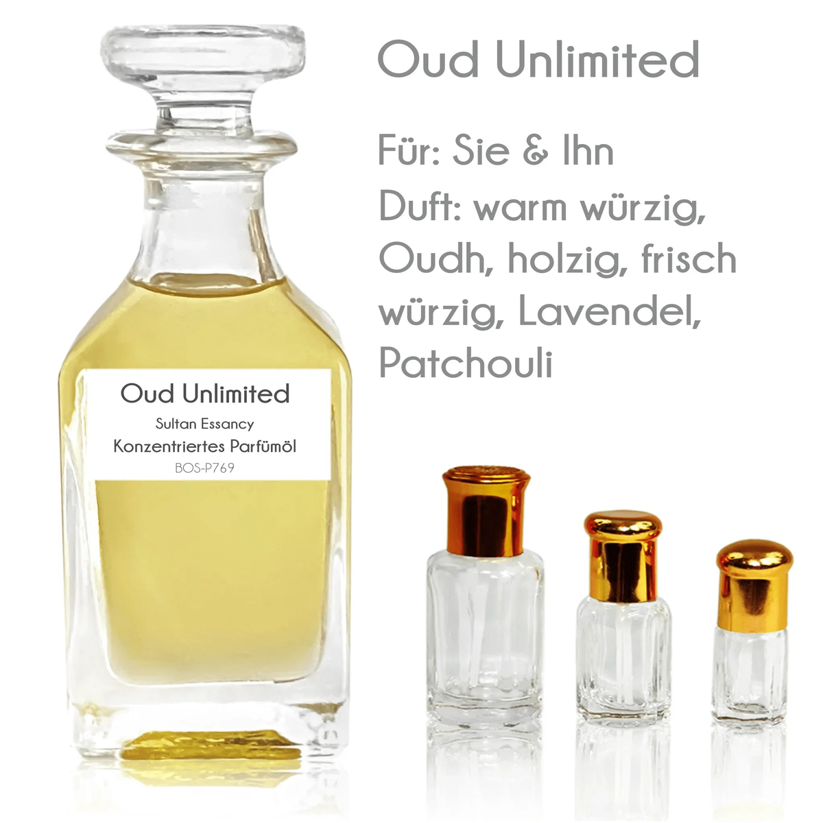 Parfümöl Oud Unlimited - Attar Parfüm ohne Alkohol Sultan Essancy | Oriental-Style