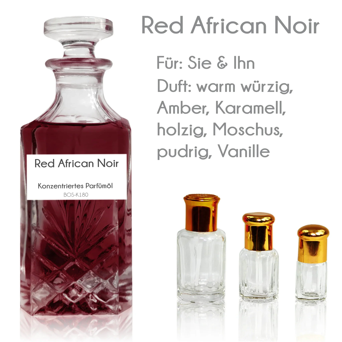 Parfümöl Red African Noir von Sultan Essancy - Parfüm ohne Alkohol Sultan Essancy | Oriental-Style