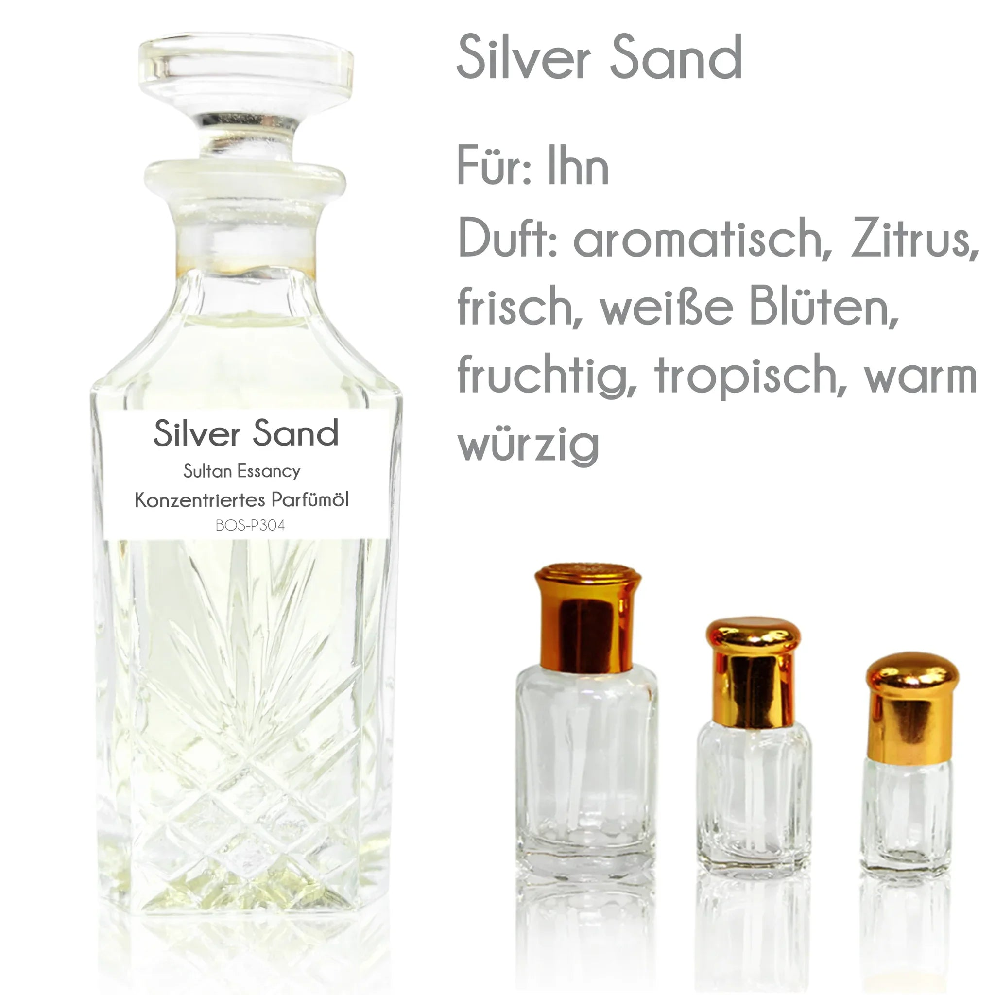 Parfümöl Silver Sand von Sultan Essancy- Parfüm ohne Alkohol Sultan Essancy | Oriental-Style
