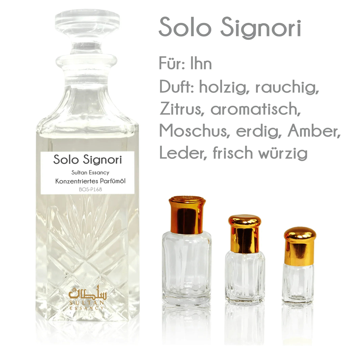 Parfümöl Solo Signori - Parfüm ohne Alkohol Sultan Essancy | Oriental-Style