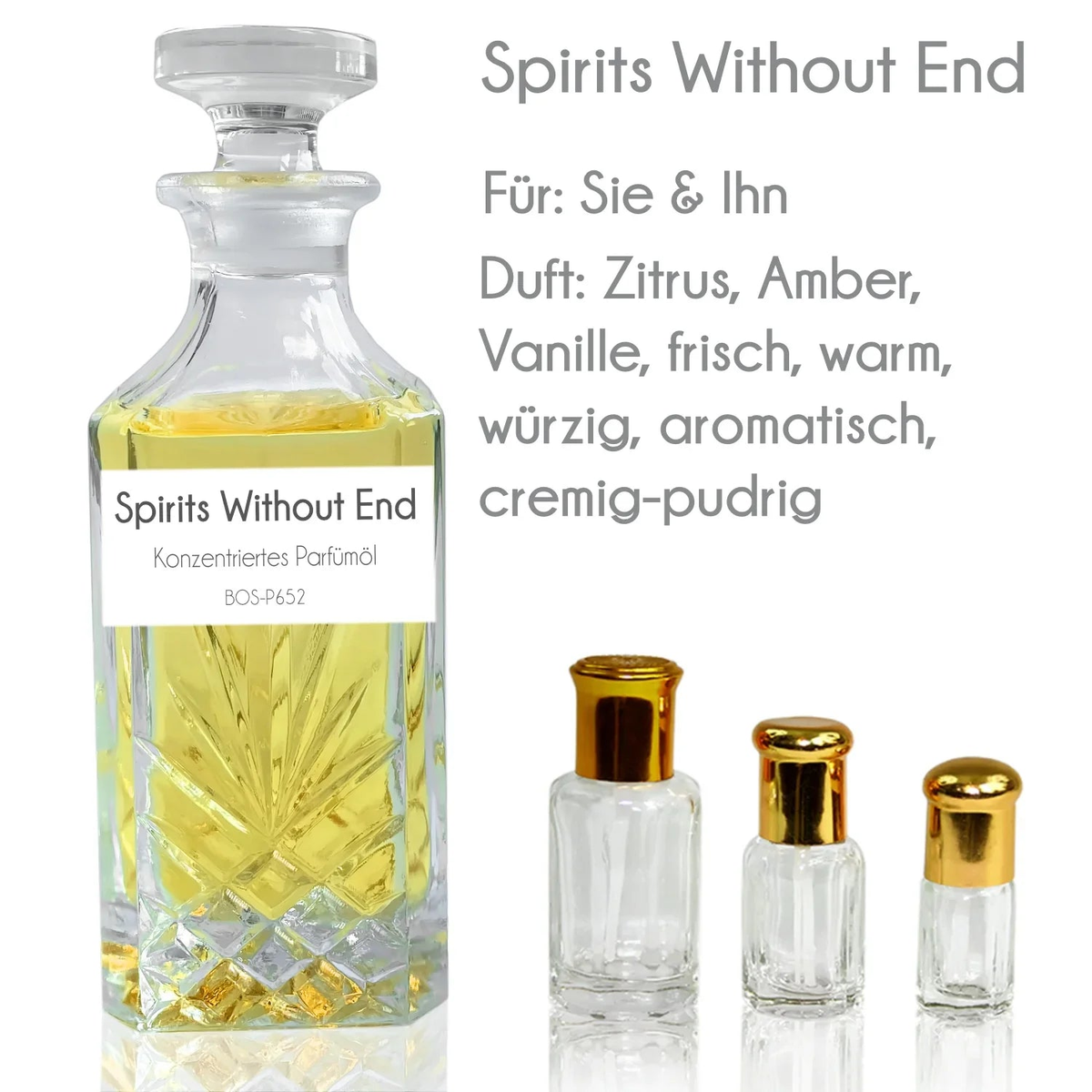 Parfümöl Spirits Without End - Attar Parfüm ohne Alkohol Sultan Essancy | Oriental-Style
