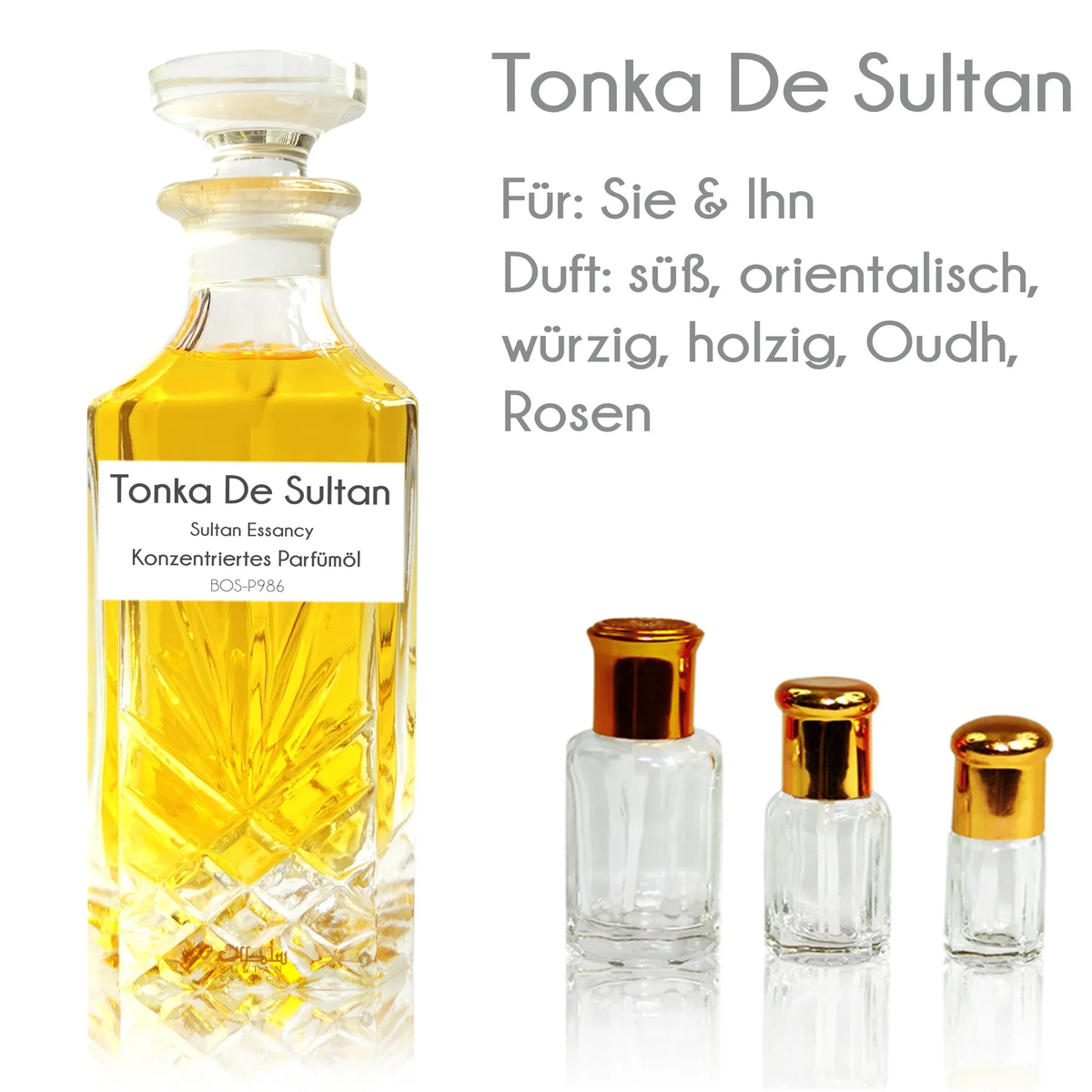 Parfümöl Tonka De Sultan - Parfüm ohne Alkohol Sultan Essancy | Oriental-Style