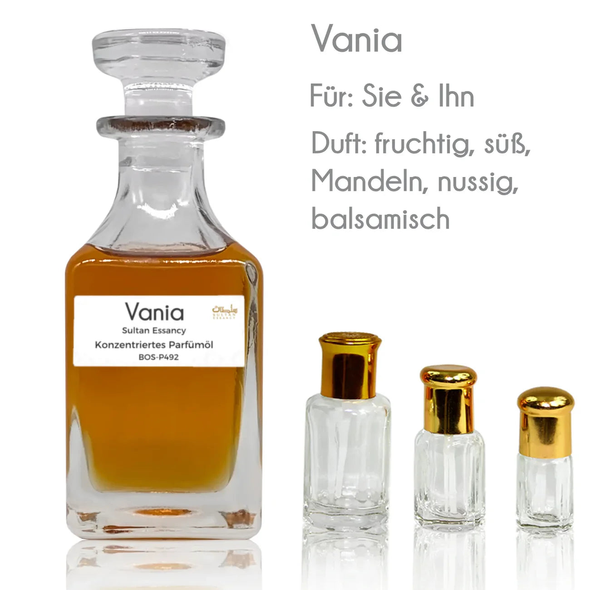 Parfümöl Vania - Attar Parfüm ohne Alkohol Sultan Essancy | Oriental-Style