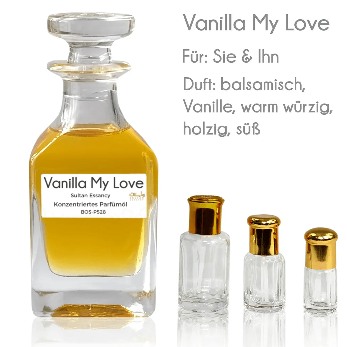Parfümöl Vanilla My Love - Attar Parfüm ohne Alkohol Sultan Essancy | Oriental-Style
