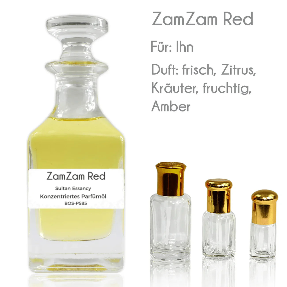 Parfümöl ZamZam Red - Parfüm ohne Alkohol Sultan Essancy | Oriental-Style