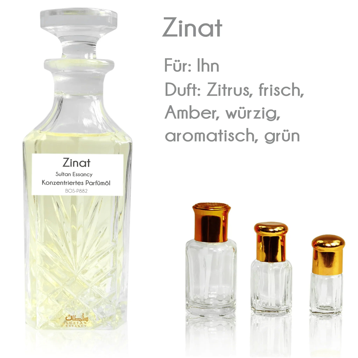 Parfümöl Zinat - Parfüm ohne Alkohol Sultan Essancy | Oriental-Style
