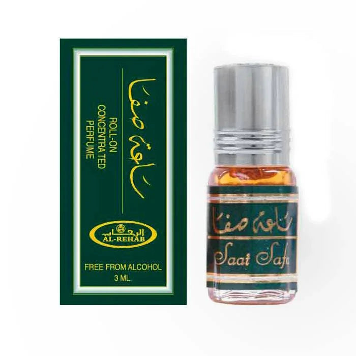 Saat Safa Parfümöl von Al Rehab mit Oudh, Rose und Safran