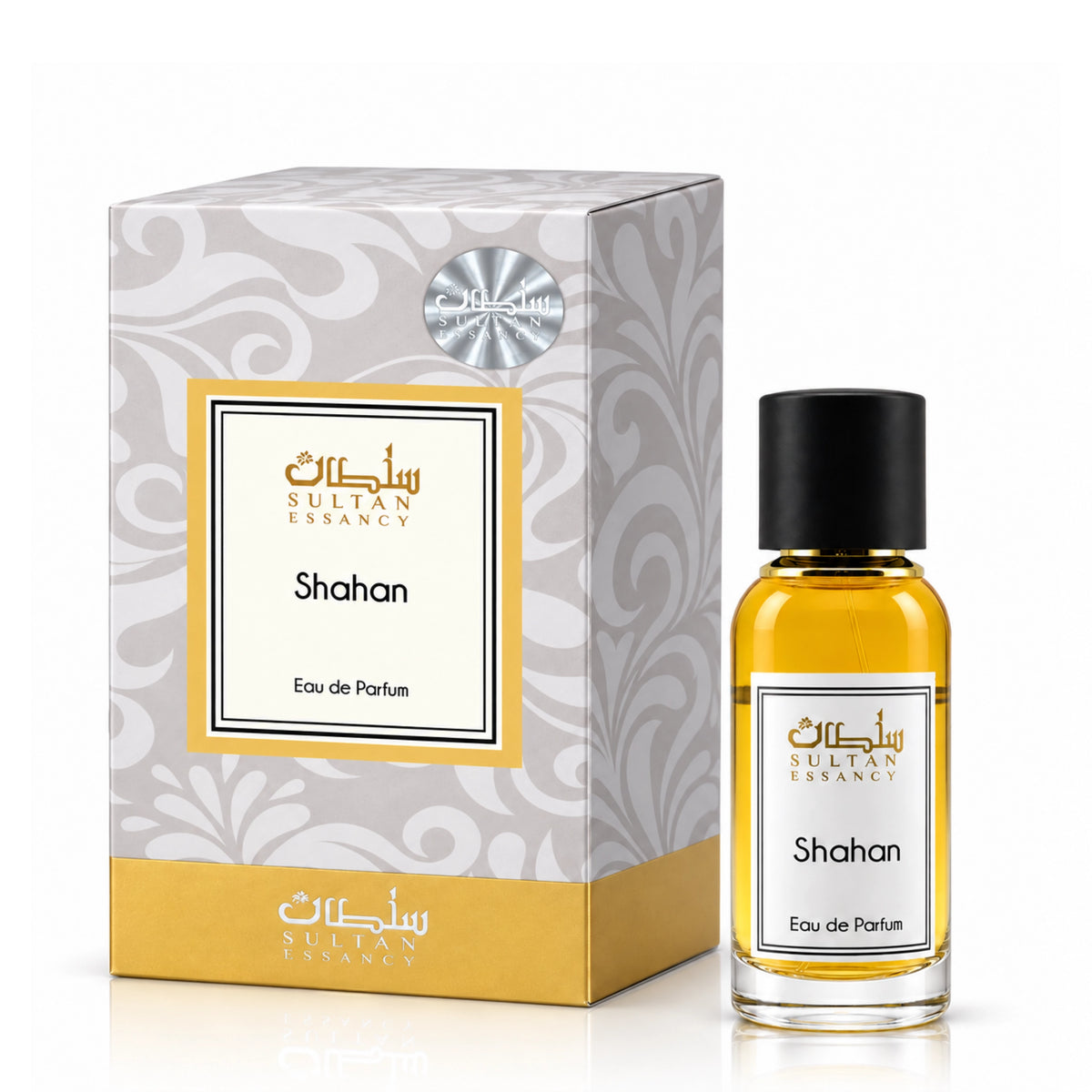 Shahan Sultan Essancy Eau de Parfum für Herren mit Box und Flakon – holzig-erdiger Duft mit Amyris, Zedernholz und Cypriol