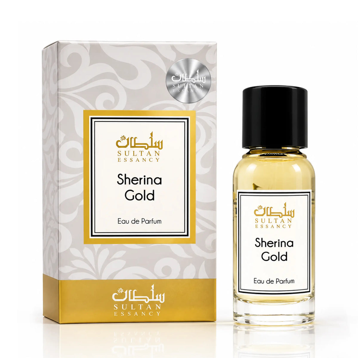 Sherina Gold Sultan Essancy Eau de Parfum mit Pistazie Mandel Karamell und Vanille