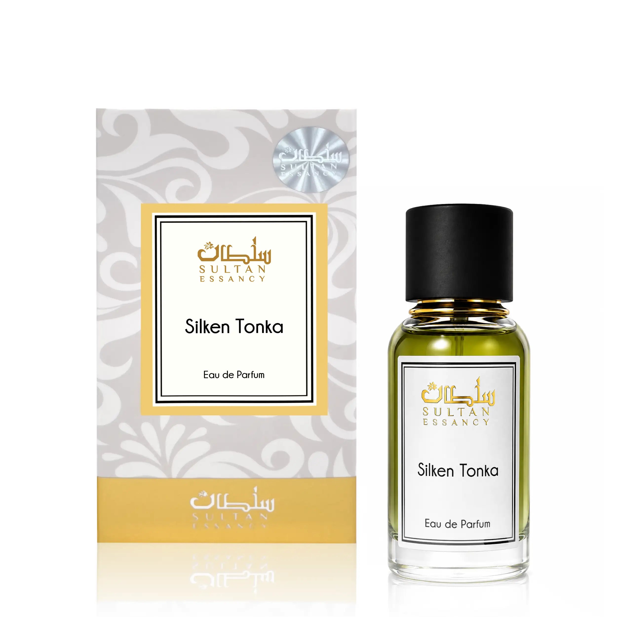 Silken Tonka Eau de Parfum von Sultan Essancy mit Mandel, Tonkabohne und Bourbon-Vanille – warmer cremiger Gourmand-Duft