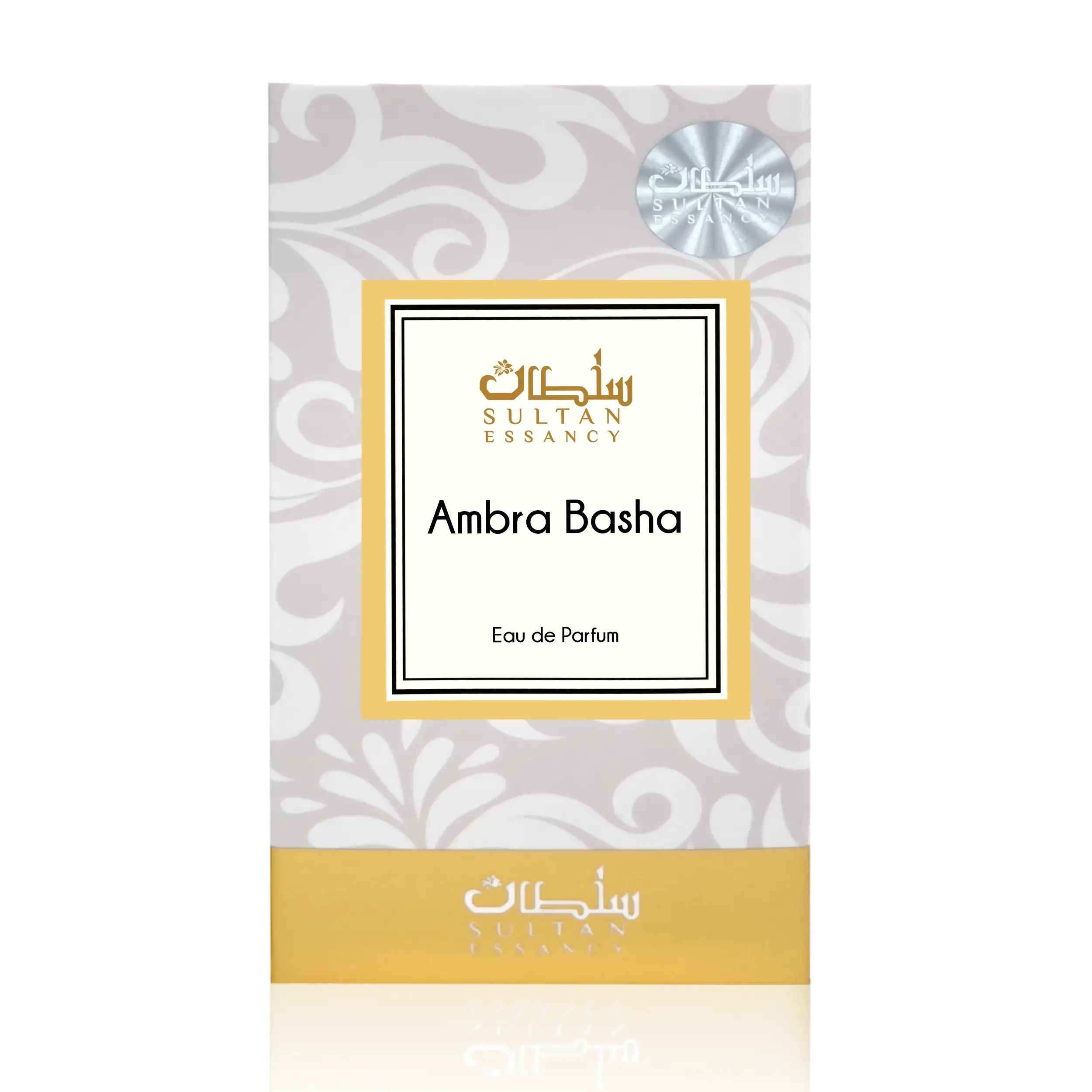 Sultan Essancy Ambra Basha Eau de Parfum Box, dunkler Rum-Amaretto-Duft mit schwarzer Johannisbeere, Amber, Patchouli, Sandelholz, Vanille, Siam-Benzoe und Labdanum als Dupe und Duftzwilling.