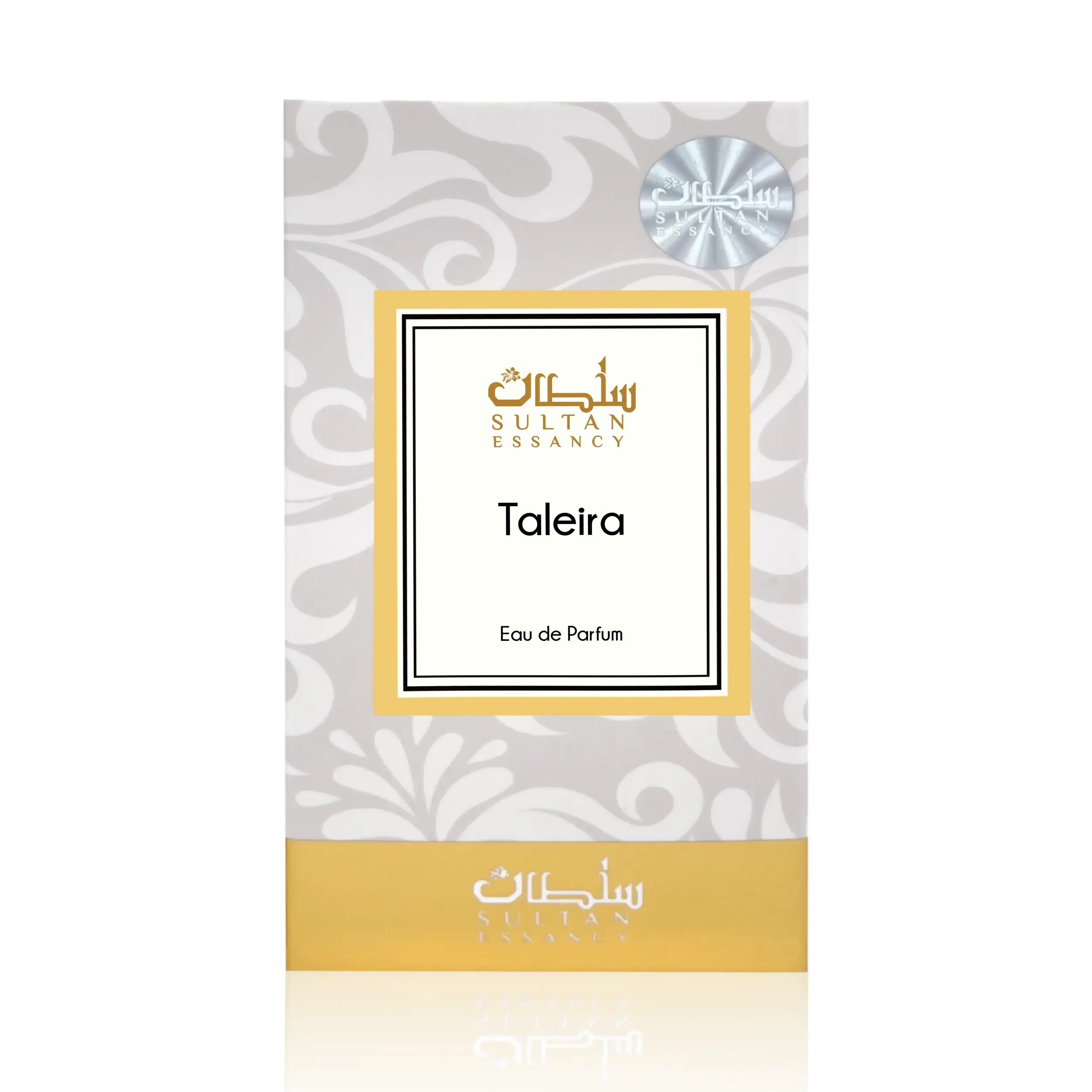 Sultan Essancy Taleira Eau de Parfum Verpackung, blumiger Lindenblüte-Duftzwilling mit Jasmin-Sambac, Ginster, Heliotrop, Vetiver und Ambroxan