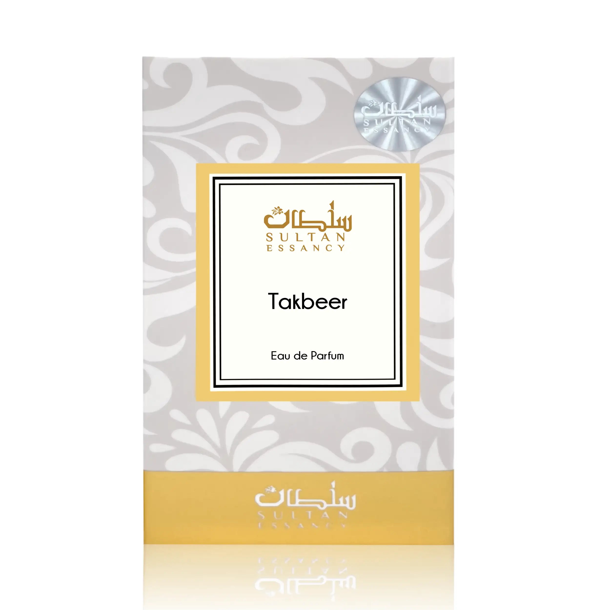 Takbeer Damen Parfüm von Sultan Essancy mit Duftverpackung und orientalischer Duftkomposition mit Jasmin, holzigen Noten und weißem Amber