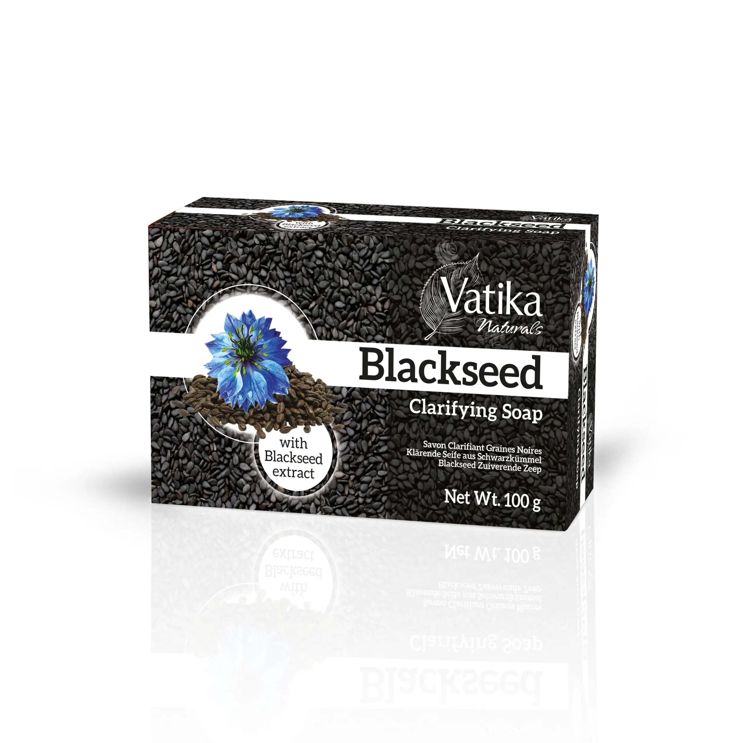 Vatika Schwarzkümmel Seife 100g mit Kamille und Granatapfel, klärende Seife für Hände und Körper mit cremigem Schaum von Oriental-Style