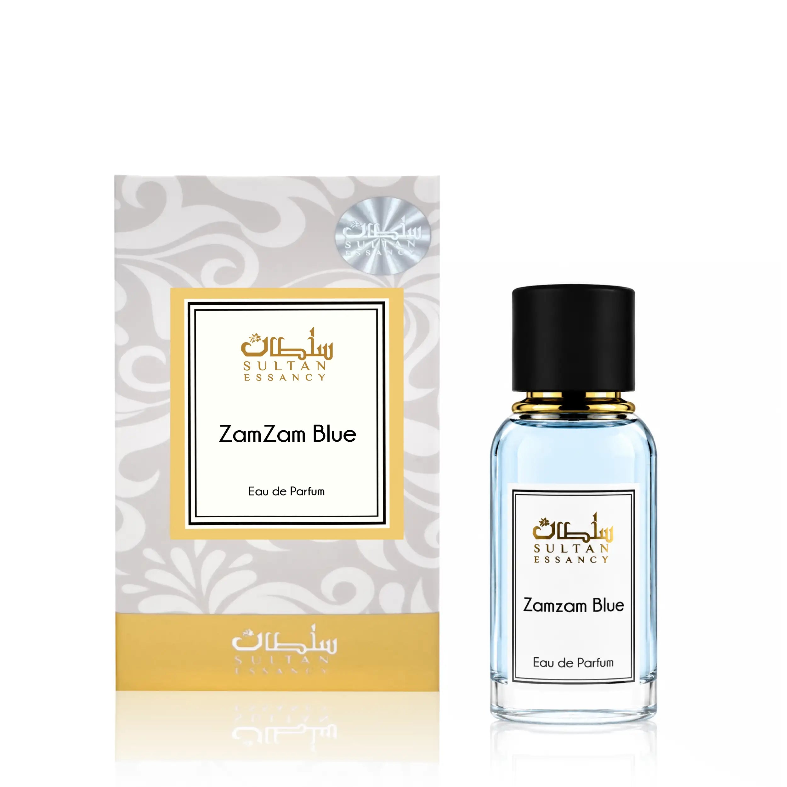 ZamZam Blue Herren Eau de Parfum von Sultan Essancy mit Parfümflakon und eleganter Duftverpackung